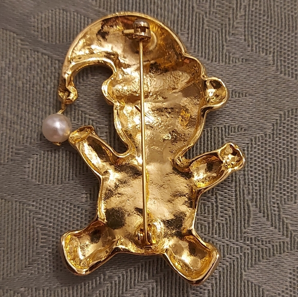 Marvelle Teddy Bear Christmas Pin - Picture 2 of 2